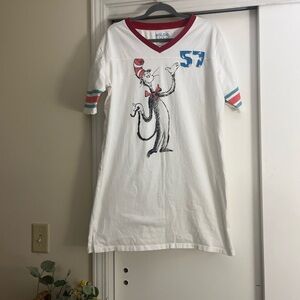 Dr. Seuss Women's White Pajama Shirt